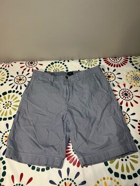 J.Crew Club Men's Micro-Houndstooth Cotton Shorts Blue White 34W 11L